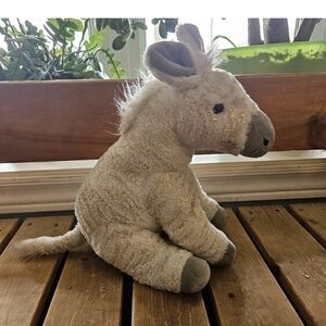 Wild Republic Plus Zebra White Gold Stripes Stuffed Animal Plus 12"